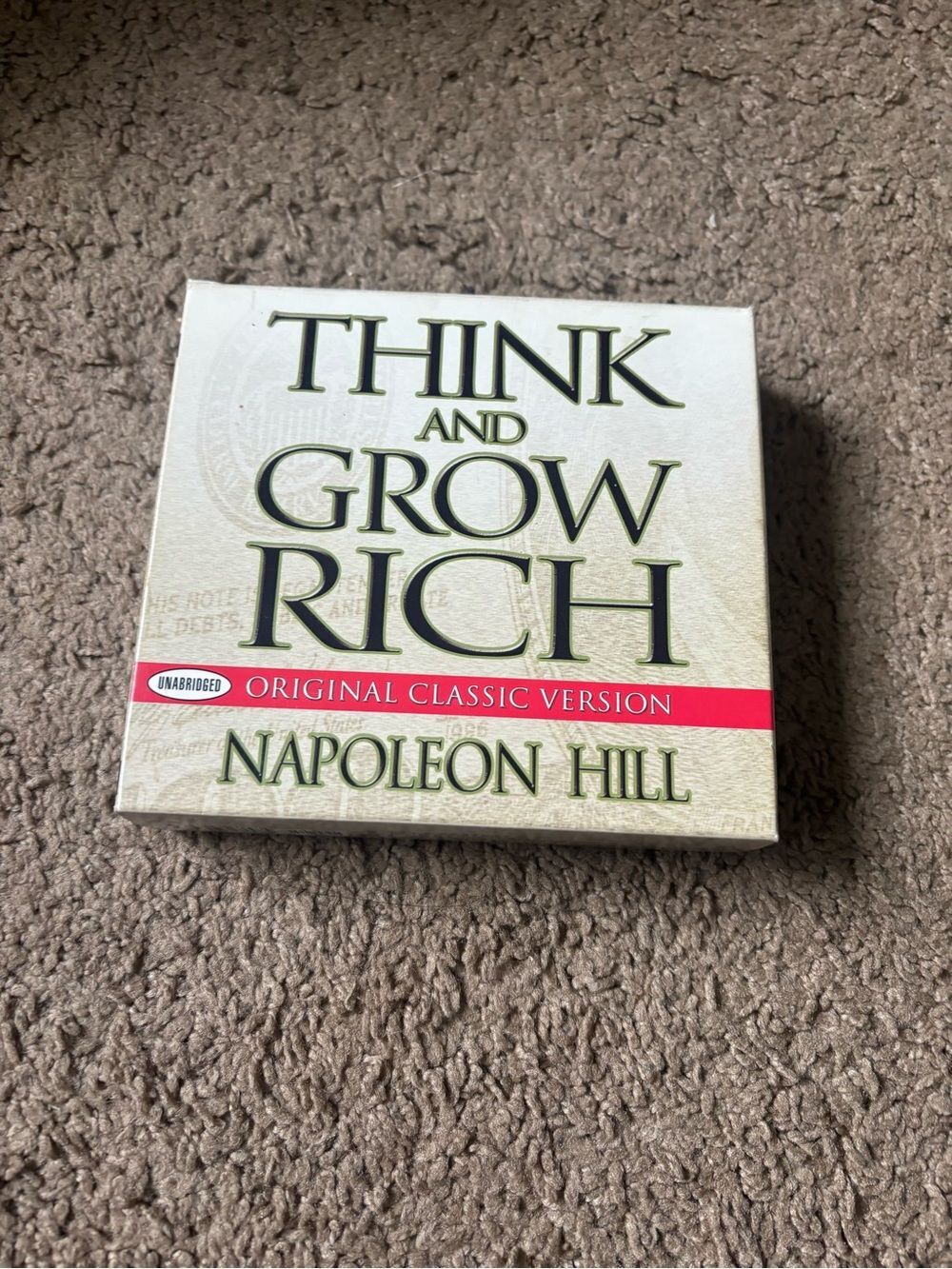 Think and Grow Rich by Napoleon Hill - Beige Cover